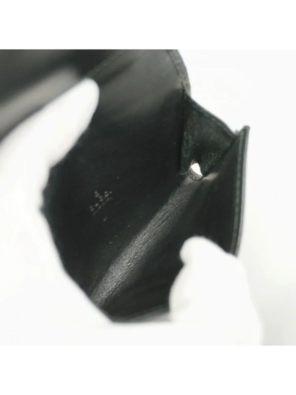 ★SOLD★ Gucci Business Card Holder Guccissima Leather Black Silver - Picture 8 of 9